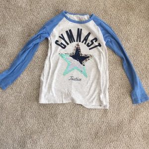 Shirt and sweat gymnast set